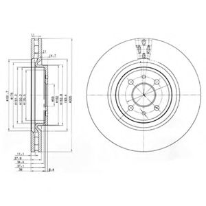 Тормозной диск DELPHI BG3387
