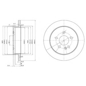 Тормозной диск DELPHI BG3398