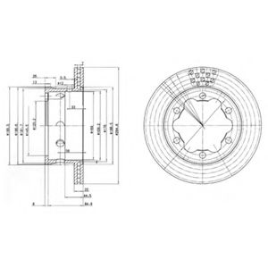 Тормозной диск DELPHI BG3399