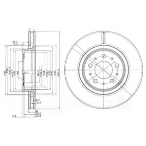 Тормозной диск DELPHI BG3418