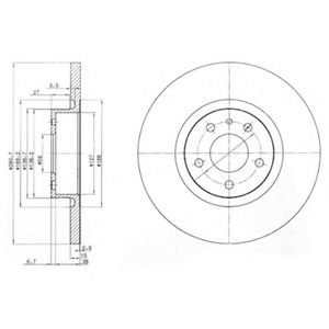 Тормозной диск DELPHI BG3420