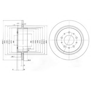 Тормозной диск DELPHI BG3502