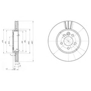 Тормозной диск DELPHI BG3503