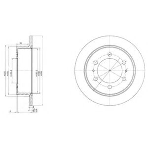 Тормозной диск DELPHI BG3522