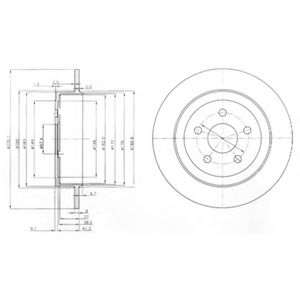 Тормозной диск DELPHI BG3593