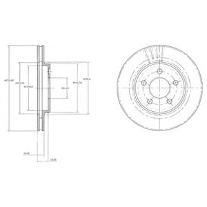 Тормозной диск DELPHI BG3594