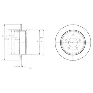 Тормозной диск DELPHI BG3595