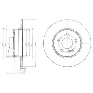 Тормозной диск DELPHI BG3601