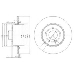 Тормозной диск DELPHI BG3602