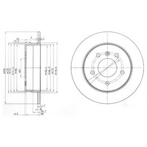 Тормозной диск DELPHI BG3710