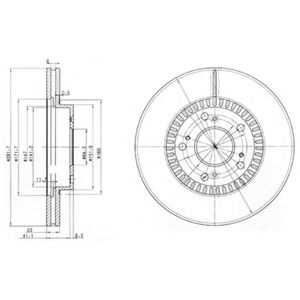 Тормозной диск DELPHI BG3720