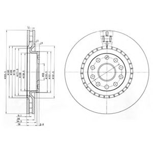 Тормозной диск DELPHI BG3723