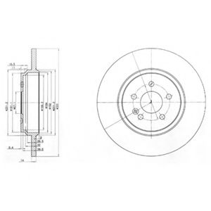 Тормозной диск DELPHI BG3728