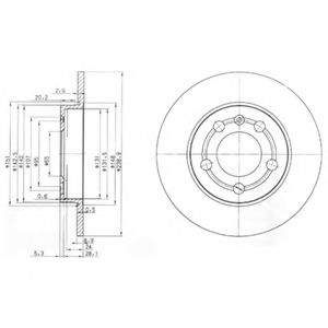 Тормозной диск DELPHI BG3738