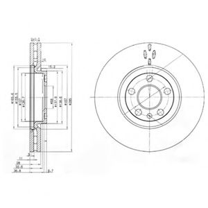 Тормозной диск DELPHI BG3740