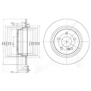 Тормозной диск DELPHI BG3757