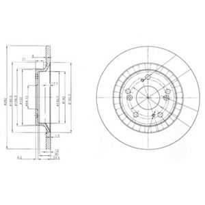 Тормозной диск DELPHI BG3795