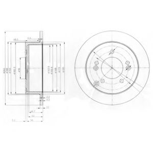 Тормозной диск DELPHI BG3799