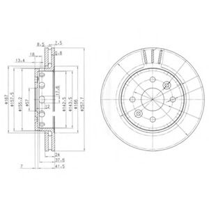 Тормозной диск DELPHI BG3803