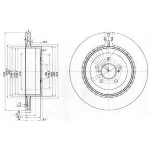 Тормозной диск DELPHI BG3819