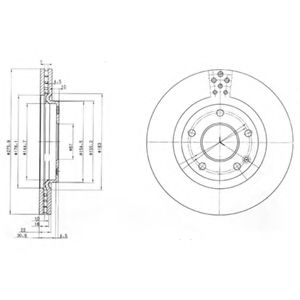 Тормозной диск DELPHI BG3829