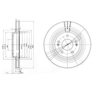 Тормозной диск DELPHI BG3860
