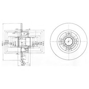 Тормозной диск DELPHI BG3888