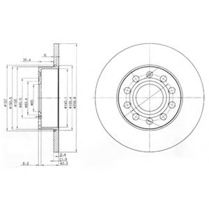 Тормозной диск DELPHI BG3890