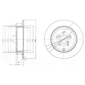 Тормозной диск DELPHI BG3912
