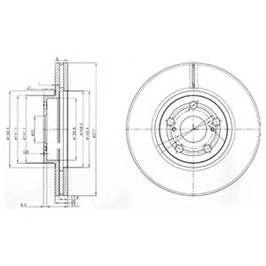 Тормозной диск DELPHI BG3913