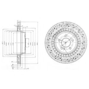 Тормозной диск DELPHI BG3917