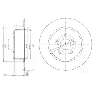 Тормозной диск DELPHI BG3922