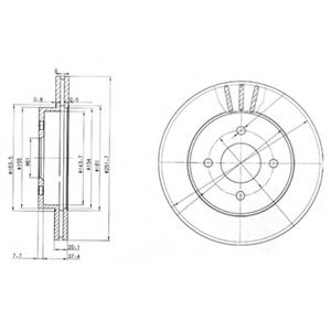 Тормозной диск DELPHI BG3932