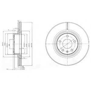 Тормозной диск DELPHI BG3942