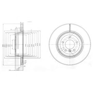 Тормозной диск DELPHI BG3961