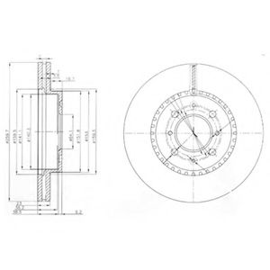 Тормозной диск DELPHI BG3965