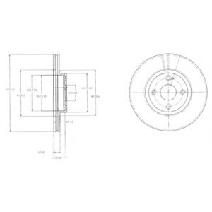 Тормозной диск DELPHI BG3966