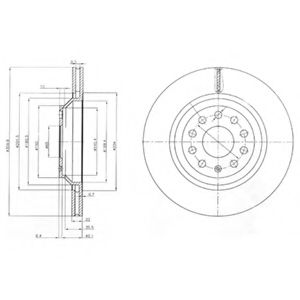 Тормозной диск DELPHI BG3975