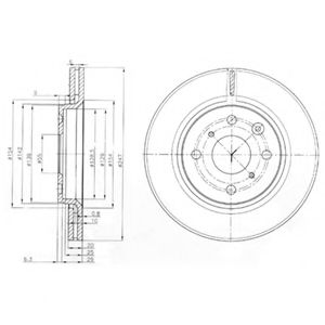 Тормозной диск DELPHI BG3976