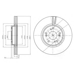 Тормозной диск DELPHI BG3978
