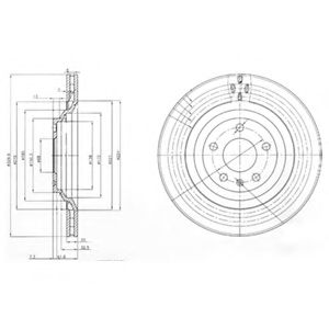 Тормозной диск DELPHI BG3991