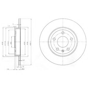 Тормозной диск DELPHI BG3996