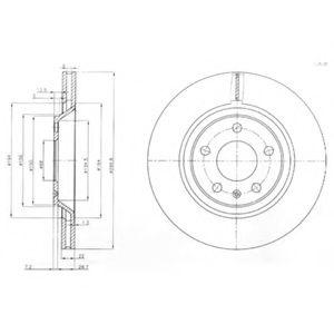Тормозной диск DELPHI BG3997