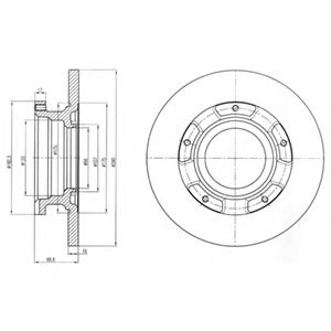 Тормозной диск DELPHI BG4008