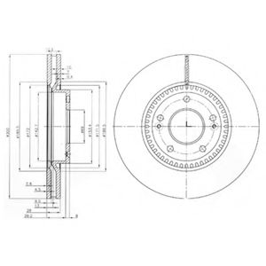 Тормозной диск DELPHI BG4011