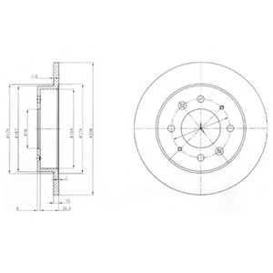 Тормозной диск DELPHI BG4017