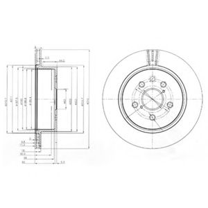 Тормозной диск DELPHI BG4024