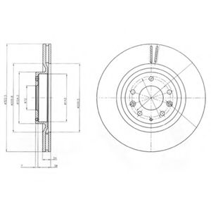 Тормозной диск DELPHI BG4028