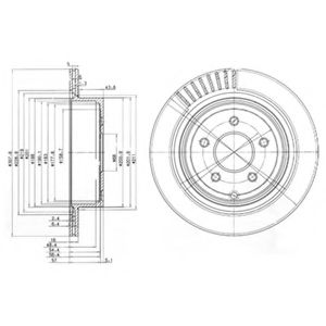 Тормозной диск DELPHI BG4041