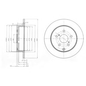 Тормозной диск DELPHI BG4051